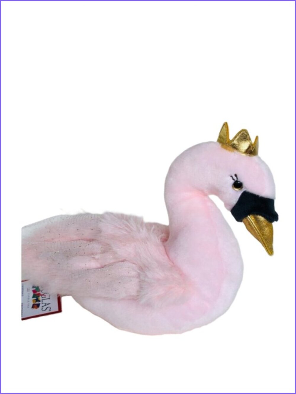 Douglas Plush Pink Swan Kimora w/Golden Crown Stuffed Animal  10 New w/Tag